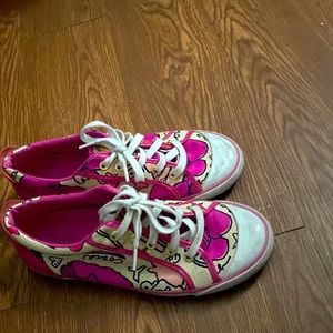 EUC Coach Poppy pink sneakers size 9